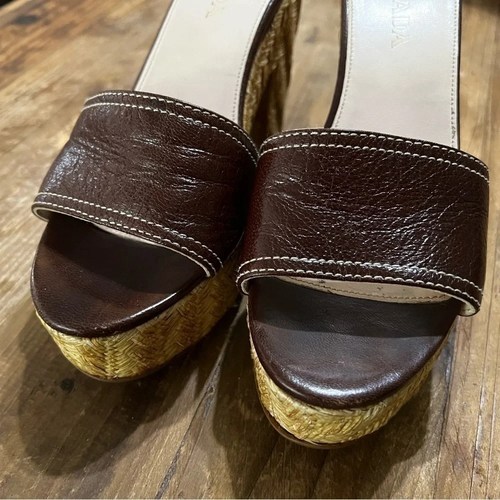Prada Straw Mules - Picture 4 of 10